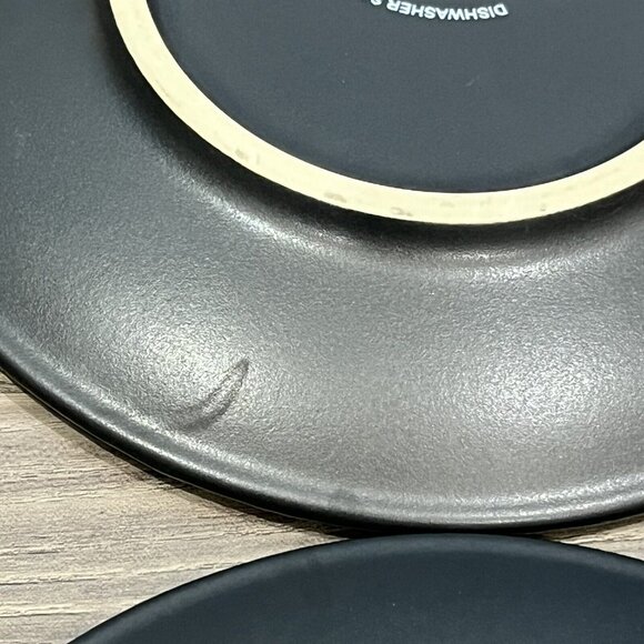 Set Of 4 Williams-Sonoma Black Vineyard Slate Appetizer Plates Wine Themed - Picture 12 of 16